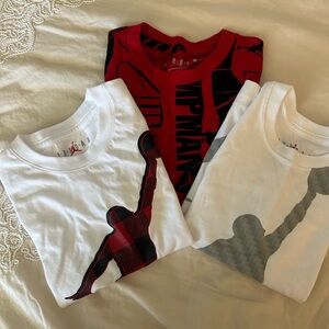 Lot of 3 Jordan tee shirts size 4 BNWT